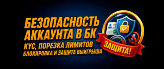 Безопасность аккаунта в БК